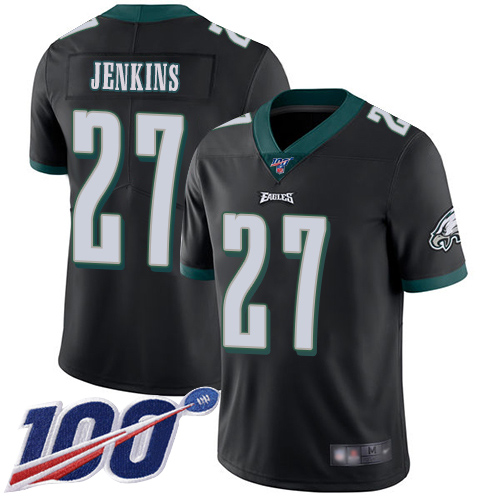 Men Philadelphia Eagles 27 Malcolm Jenkins Black Alternate Vapor Untouchable NFL Jersey Limited Player1